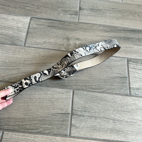 Snake print double circle belt - Picture 5 of 6